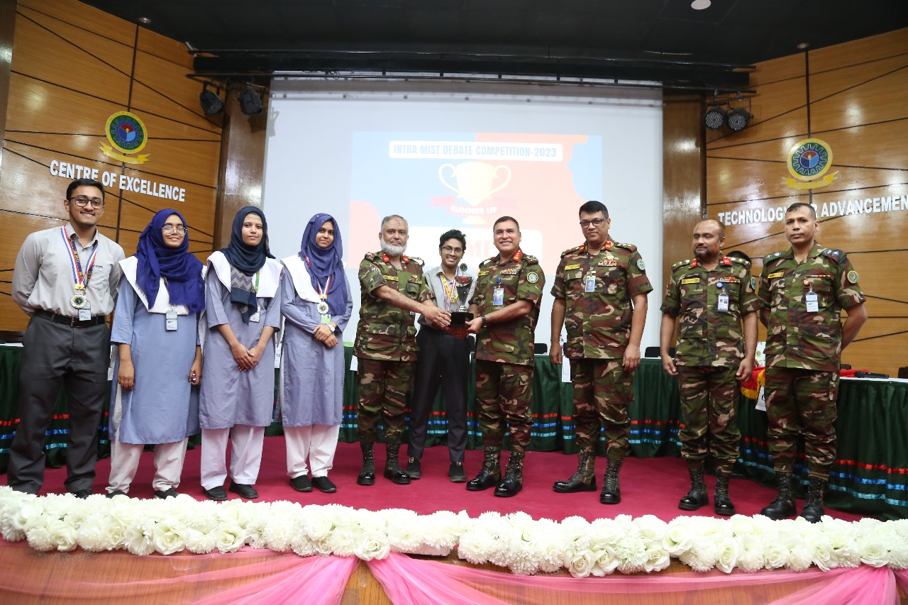 RUNNERS UP AT INTRA MIST DEBATE COMPETITION-2023